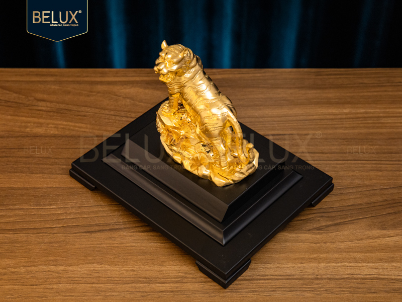 Tượng Linh Vật Hổ Dát Vàng 24k